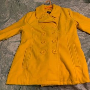Rue 21 Gold Pea Coat
